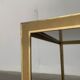 Brass and Glass Side Table in Hollywood Regency German Mid-Century Style by Vereinigte Werkstätten, 1960s
