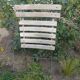 Folding bistro chair with slats