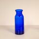 Midcentury collection of eight blue vases by Erik Höglund, Sweden, 1960s.