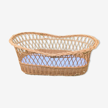 Vintage wicker bassinet / crib