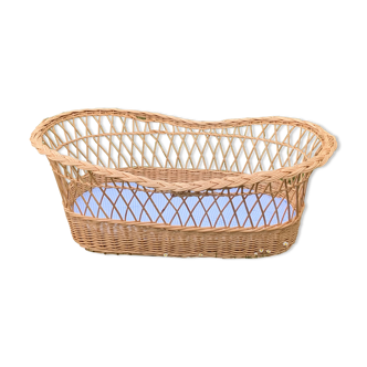 Vintage wicker bassinet / crib