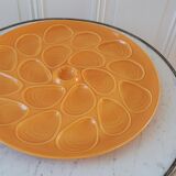 Seafood dish / oysters Salins orange-yellow 60s-70s