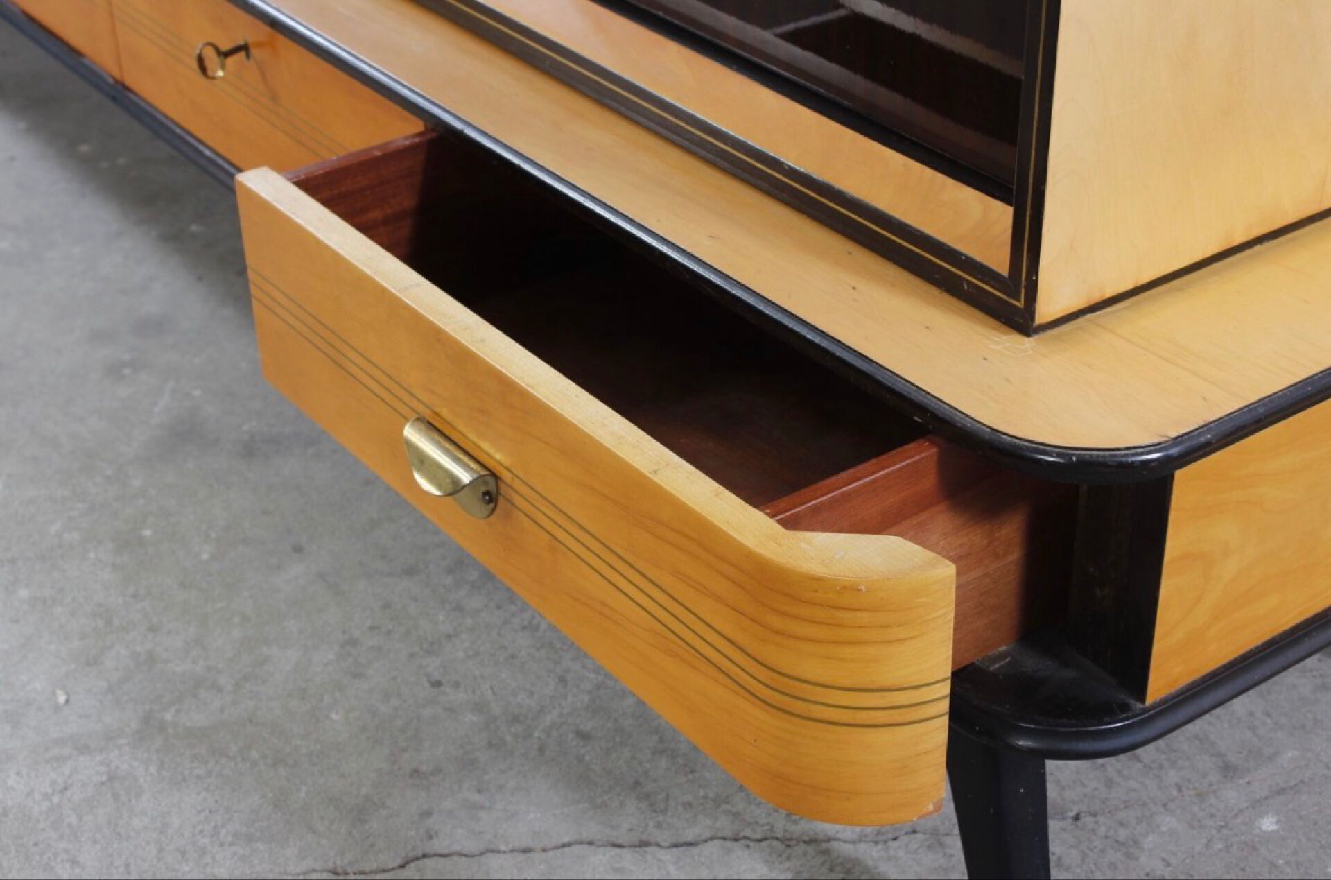 50´s Vintage Buffet von Musterring Highboard Vitrine Bar kommode