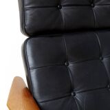 Arne Vodder Lounge Chair & Ottomane FD 164 for France & Søn