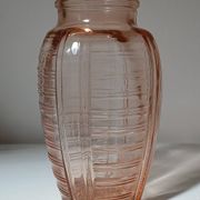 Vase en verre orange