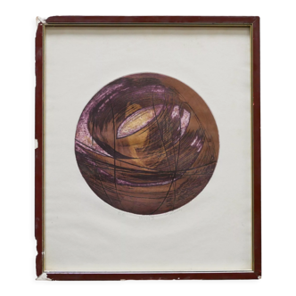 Antique print on paper by Terry Haass