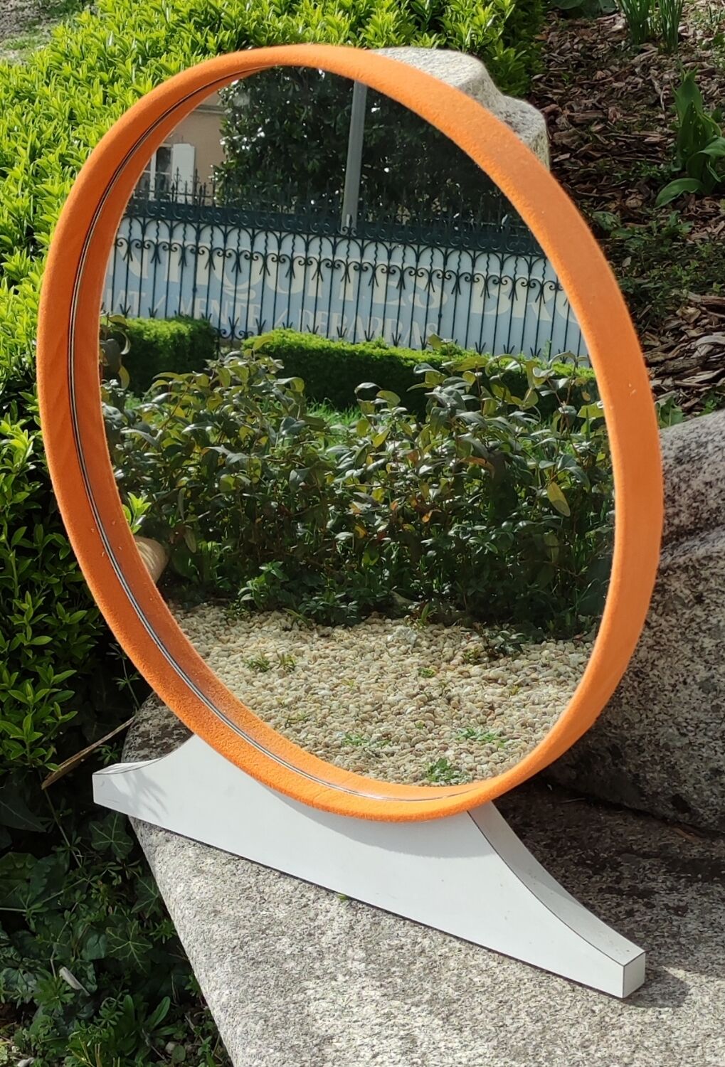 Miroir rond vintage années 1970