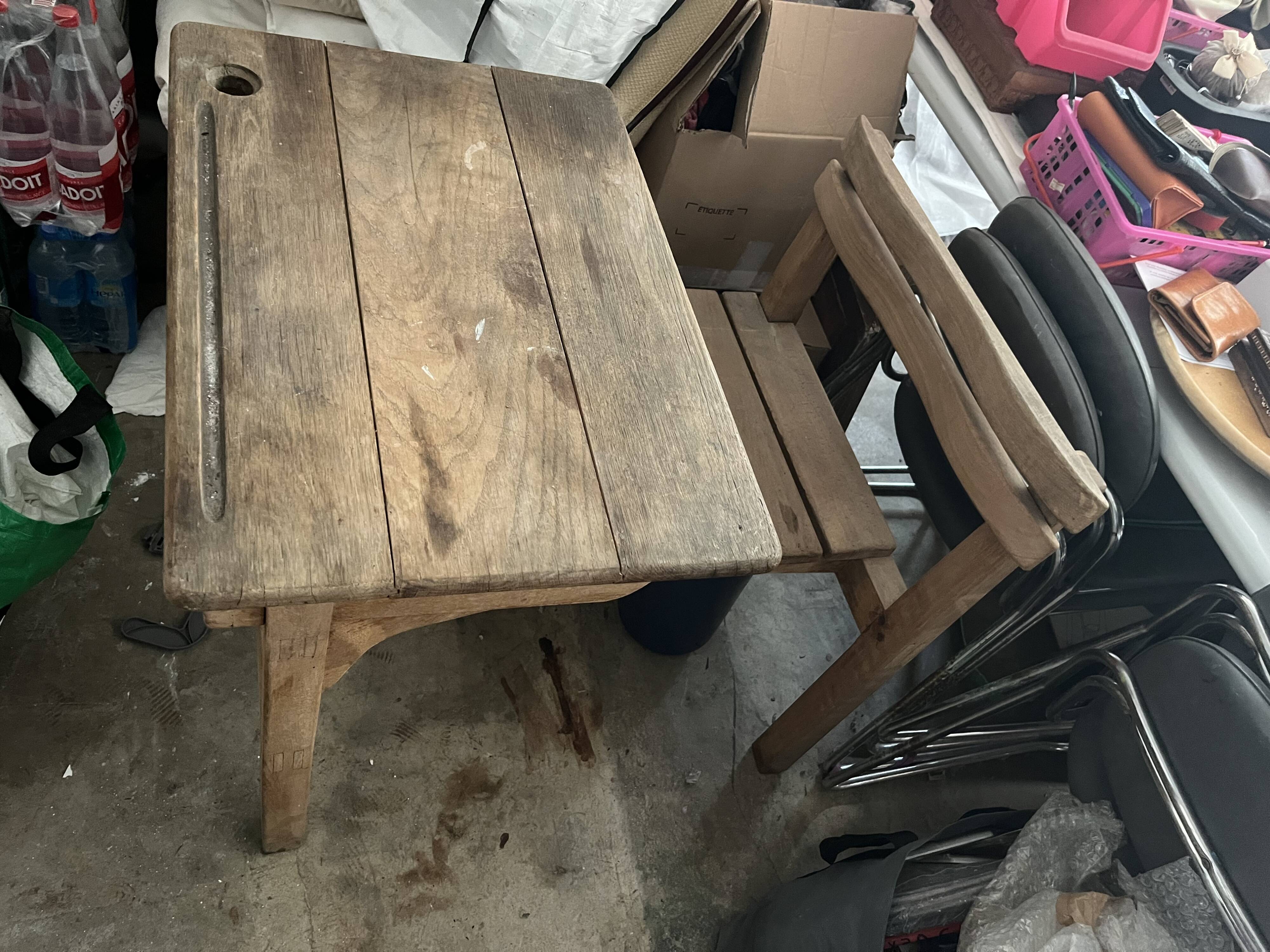 Bureau écolier en bois