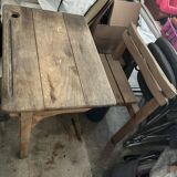 Bureau écolier en bois