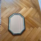 Old blue and green mirror