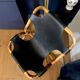 Bamboo and leather sling chair