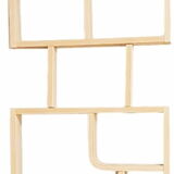 Curved plywood wall, bookcase, flowerbed, Volak by Holesov, 1960s Czechoslovakia