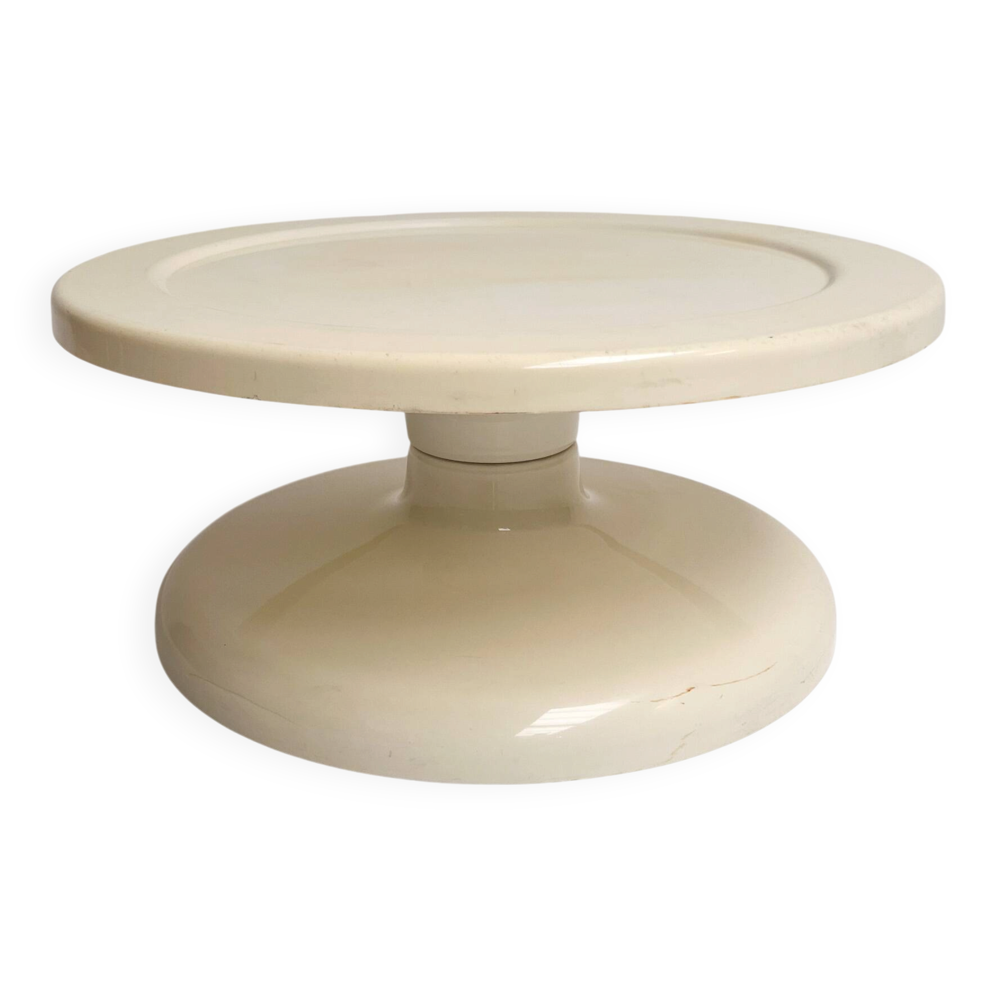 Vintage Italian coffee table round, 1960s