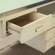 Vintage writing desk in enamelled and laminated metal, design, Italy, 1960s