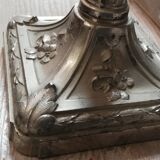 Tulip vase glass and metal