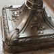 Tulip vase glass and metal