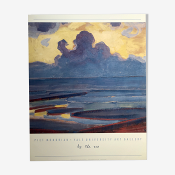 Affiche originale d'après Piet Mondrian By the sea Yale University, 1988