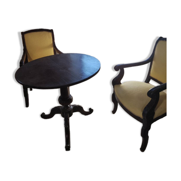 Antique side table - folding top