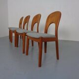 Vintage Morten Dining Chairs in Teak by Niels Koefoed for Hornslet Møbelfabrik, 1970s, Set of 4