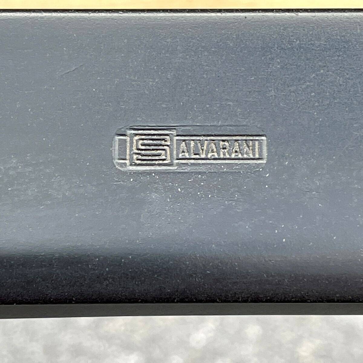 Italian dining table and 4 chairs by Salvarani, 1950s, set of 5.