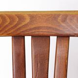 Pair of Vintage Swedish Chairs by LBG Group – 1970s Beech & Purple Fabric