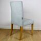 Oak chairs Ikea after renovation vintage blue-celadon-grey - 2 pieces - set
