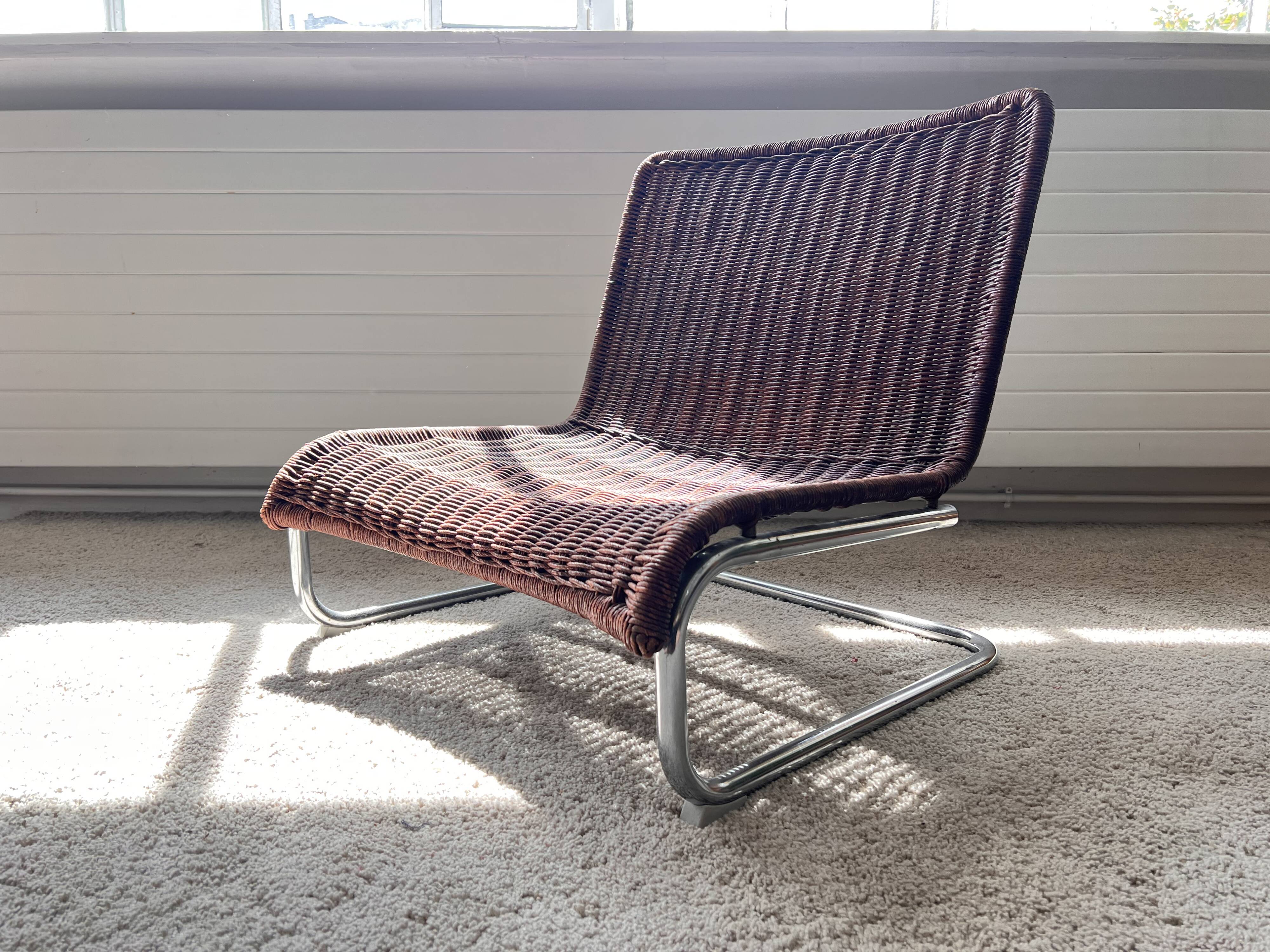 Fauteuil en rotin 70's