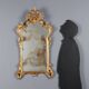 Antique baroque-style wooden mirror Italy 20th century