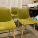 6 chaises scandinaves en velours vert, circa 1960