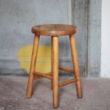 Vintage stool, wooden stool, occasional stool, plant stand, interior decor
