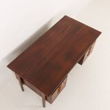Bureau exécutif Kai Kristiansen en palissandre modèle 59 pour Feldballes Möbelfabrik, Danemark, années 1960