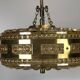 60s 70s lamp hanging lamp ball lamp bubble brass glass space age design