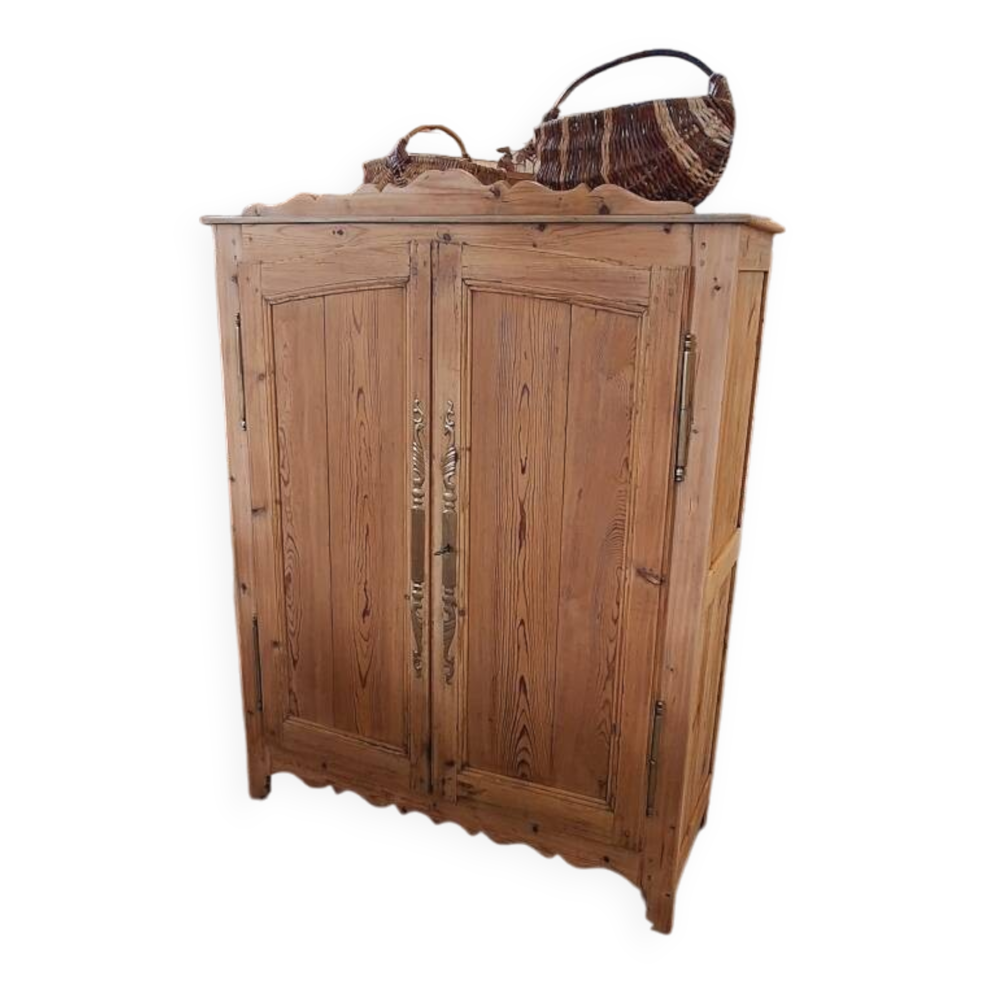 Antique fir wardrobe