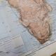 Africa, original map printed in 1892.