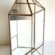 Vide poche mural miroir et laiton vintage