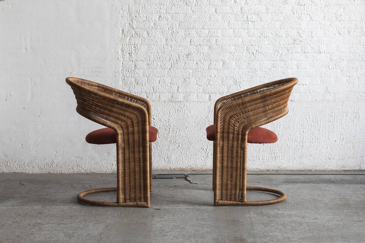 Set of 4 dining chairs by Luit van der Helm, Dutch design, 1980s