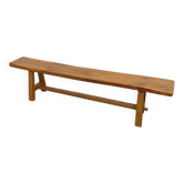 Solid elm bench 2m
