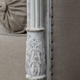 Daybed - Louis XVI style bench, reupholstered in linen
