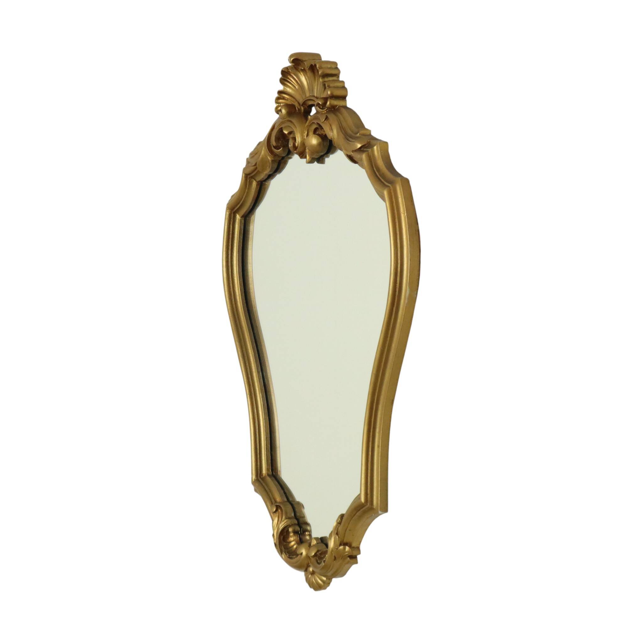 Vintage Gold Mirror Baroque Style Classic Crested Mirror 61cm