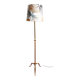 Lampadaire métal doré style Louis XV
