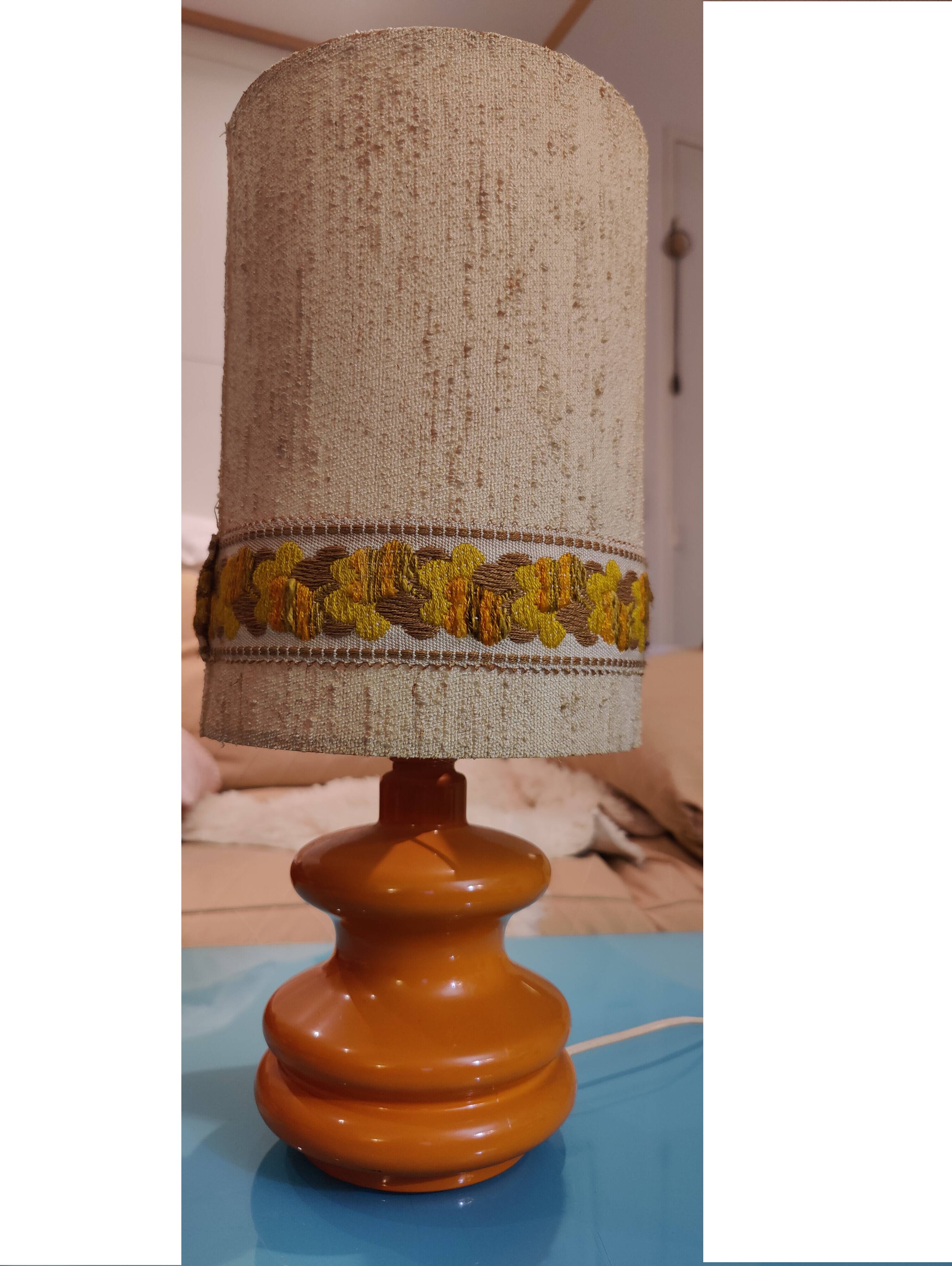 Vintage orange lamp from the 70s
