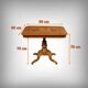 Table de salon en merisier et noyer, style Restauration – fin XIXe