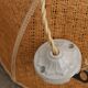 Realectrified rattan flower suspension