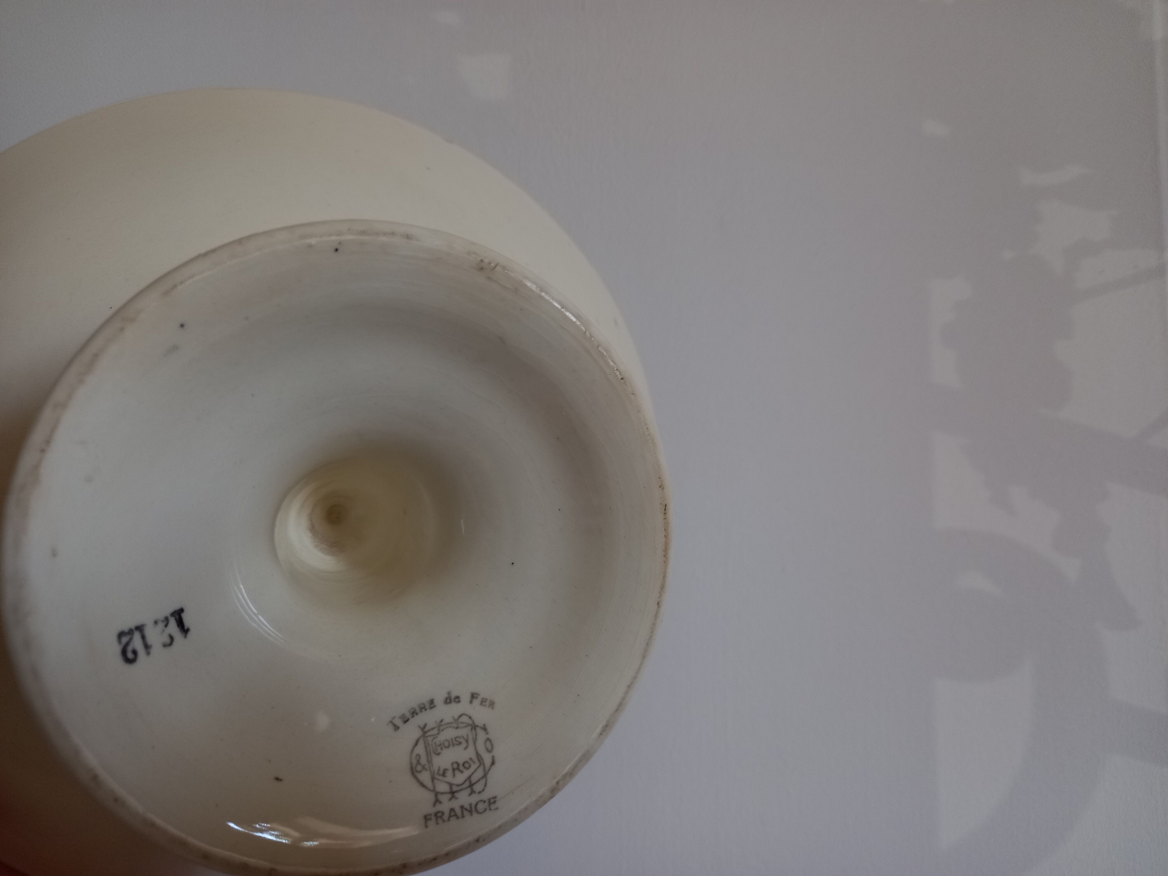 Compotier Terre de Fer "1212" H. Boulenger Choisy-le-Roi