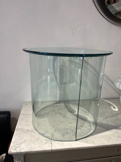 Coffee table 2 half moon Tempered glass Italy 70
