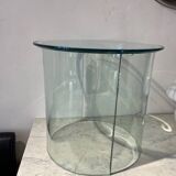 Coffee table 2 half moon Tempered glass Italy 70