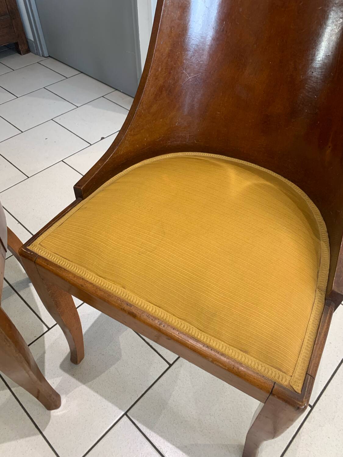 Paire Chaise Gondole Art Deco De Coene Circa 1930