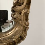 Louis XV mirror in carved gilded wood, late 18th century