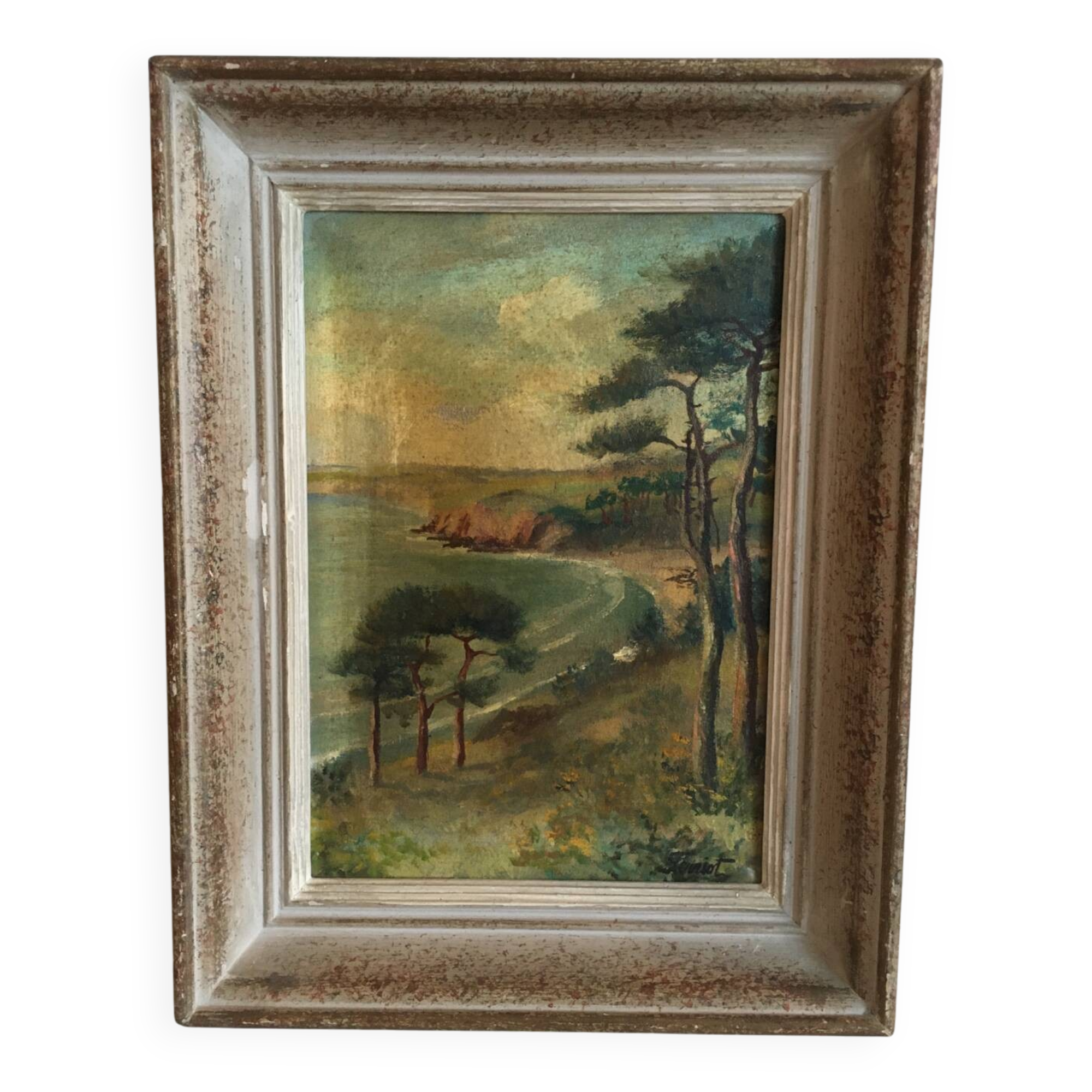 Old painting Seaside