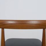 Mid-Century Teak Dining Table & Chairs by Hans Olsen for Frem Røjle, 1960s, Set of 5